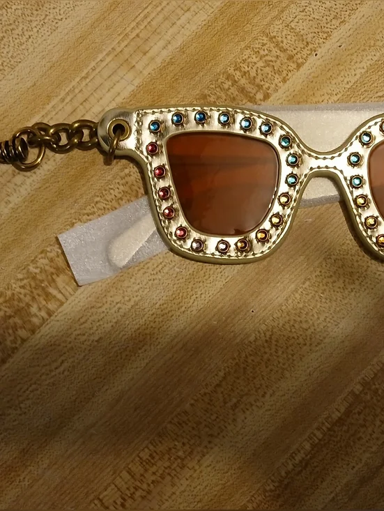 ❤️Kurt Geiger NWT/NIB Sunglasses Bag Charm Or Keychain - Picture 2 of 4